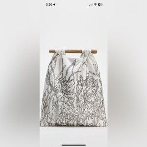 Zara beaded bag white